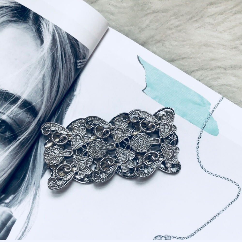 Silver Floral Bracelet